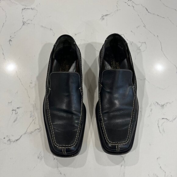 DONALD J PLINER Black PERUGIA 120 Leather Loafers Size 11 Made in Italy main image 10
